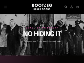 bootlegbaking.com homepage screenshot