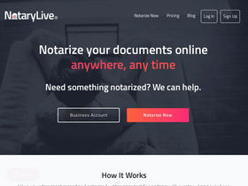 'notarylive.com' screenshot