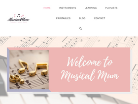 'musicalmum.com' screenshot
