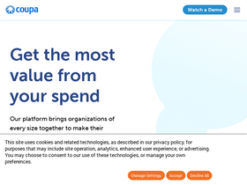 'coupa.com' screenshot