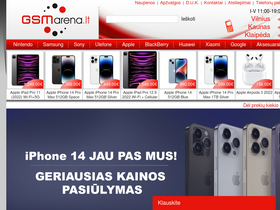 'gsmarena.lt' screenshot