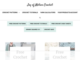'joyofmotioncrochet.com' screenshot