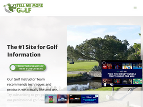 'tellmemoregolf.com' screenshot