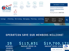 'cmefcu.org' screenshot