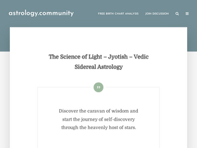 'astrology.community' screenshot