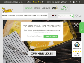 'kaese-selber.de' screenshot