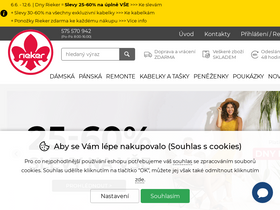 'rieker-eshop.cz' screenshot