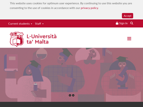 'um.edu.mt' screenshot