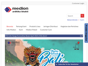 'medion.co.id' screenshot