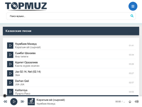 'topmuz.kz' screenshot