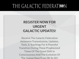 'thegalacticfederation.com' screenshot