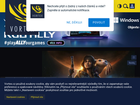 'vortex.cz' screenshot