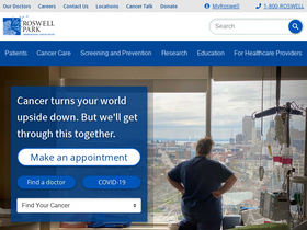 'roswellpark.org' screenshot