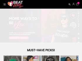 beatgangmerch.com homepage screenshot