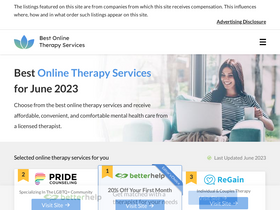 'bestonlinetherapyservices.com' screenshot
