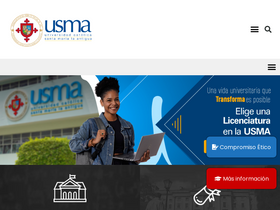 'usma.ac.pa' screenshot