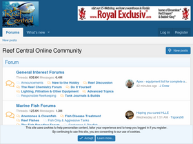 'reefcentral.com' screenshot