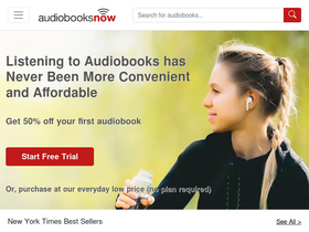 'audiobooksnow.com' screenshot