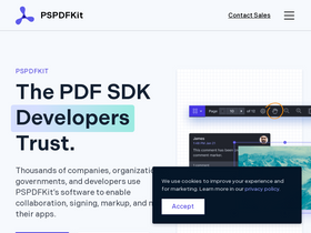 'pspdfkit.com' screenshot