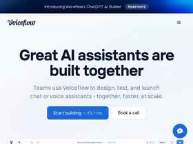 'voiceflow.com' screenshot