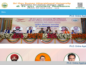 'sdsuv.ac.in' screenshot