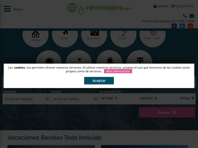 'ratonviajero.com' screenshot