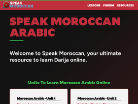 'speakmoroccan.com' screenshot