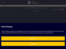 'eurovolley.tv' screenshot