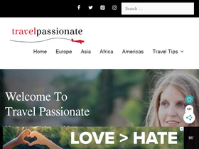'travelpassionate.com' screenshot