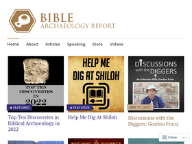 'biblearchaeologyreport.com' screenshot