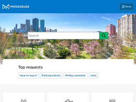 'mississauga.ca' screenshot