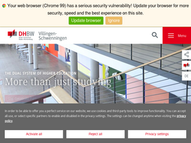 'dhbw-vs.de' screenshot
