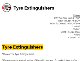 'tyreextinguishers.com' screenshot