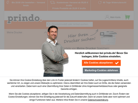 'prindo.de' screenshot