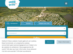 'strandcampinggroede.nl' screenshot