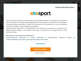 'ekosport.be' screenshot