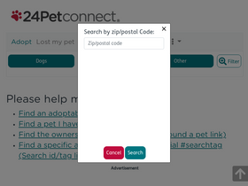 '24petconnect.com' screenshot