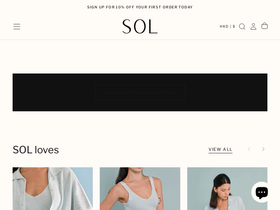 solthelabel.co homepage screenshot