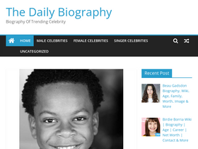 'thedailybiography.com' screenshot