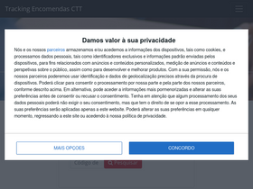 'trackingencomendas.com' screenshot