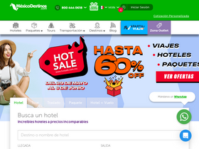 'mexicodestinos.com' screenshot