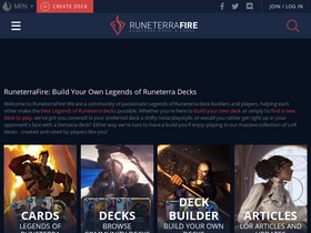 'runeterrafire.com' screenshot