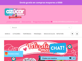 'azucardulcerias.com' screenshot