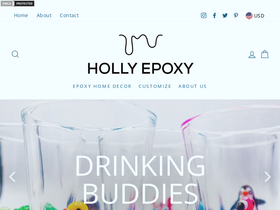 hollyepoxy.com homepage screenshot