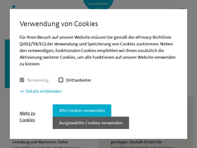 'foerderfinder.ibb.de' screenshot