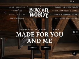 boxcarwoody.com homepage screenshot