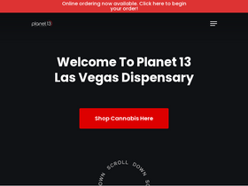 'planet13lasvegas.com' screenshot