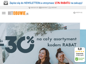 'hitobuwie.pl' screenshot