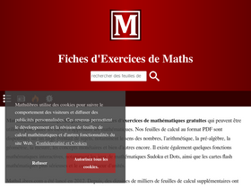 'mathslibres.com' screenshot