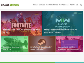 'gameserrors.com' screenshot